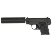 Пистолет GALAXY G.9A с глушителем Air Soft к.6мм (пружин.) (Colt 25 mini) (50-60 м/с) 